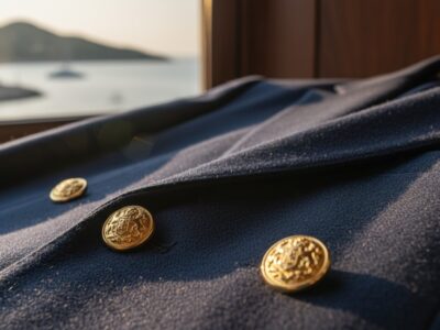 Granatowa marynarka ze złotymi guzikami – kompletny przewodnik po stylizacjach i zakupie
