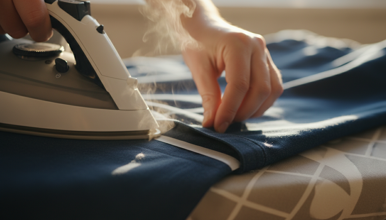 Trwałe skracanie spodni w domu bez maszyny do szycia